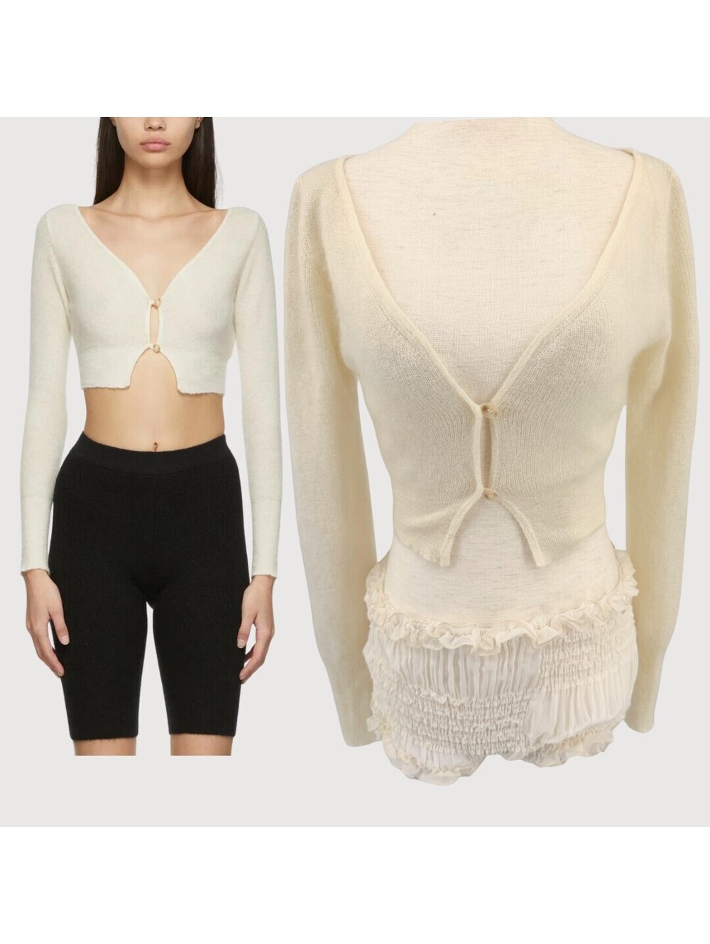 Jacquemus Le Cardigan Alzou Mohair Cardigan 36